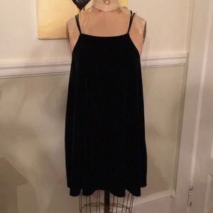 Black Velvet Swing Dress Urban Outfitters size S